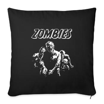 ZOMBIES - Retro Comic - Horror Halloween Gift - Sofa pillowcase 17,3'' x 17,3'' (45 x 45 cm) - black - Front