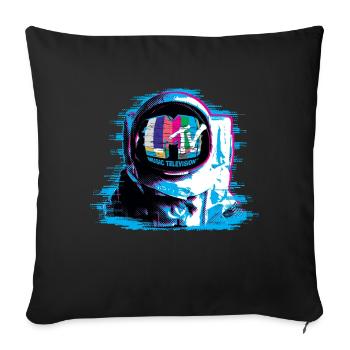 MTV Astronaute Avec Logo MTV - Housse de coussin décorative 45 x 45 cm - noir - Devant