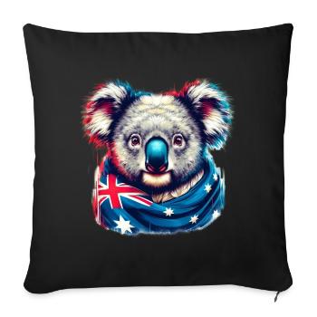 Koala - Sofakissenbezug 45 x 45 cm - Schwarz - Vorne