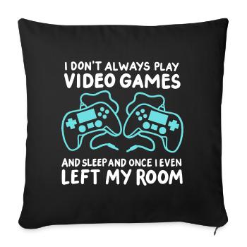 Gamer Gaming - Sofakissenbezug 45 x 45 cm - Schwarz - Vorne