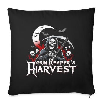Harvest Grim Reaper - Sofa pillowcase 17,3'' x 17,3'' (45 x 45 cm) - black - Front