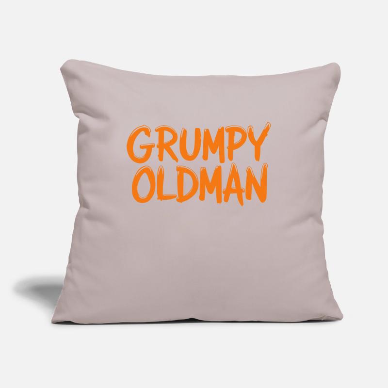 GRUMPY OLDMAN Sofa pillowcase 17,3'' x 17,3'' (45 x 45 cm)