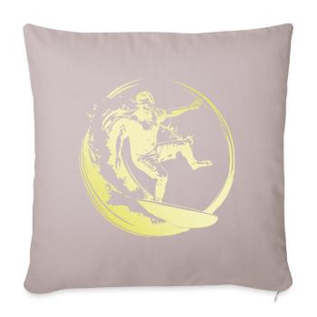 Surfeur Homme - Housse de coussin décorative 45 x 45 cm - taupe clair - Devant