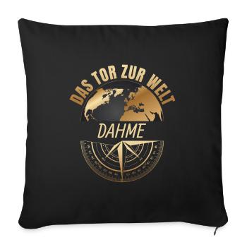 Das Tor zur Welt - Dahme - Sofakissenbezug 45 x 45 cm - Schwarz - Vorne
