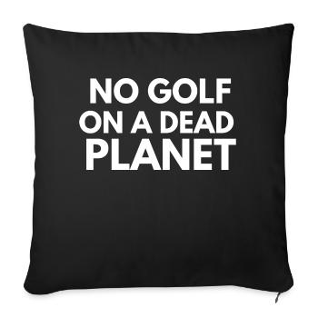 Pas de golfeur Travelers - Housse de coussin décorative 45 x 45 cm - noir - Devant