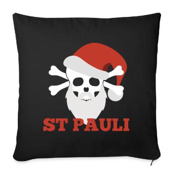 Noël de Sankt Pauli - Housse de coussin décorative 45 x 45 cm - noir - Devant