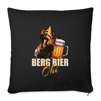 Berg Bier Öhi - Sofakissenbezug 45 x 45 cm - Schwarz - Vorne