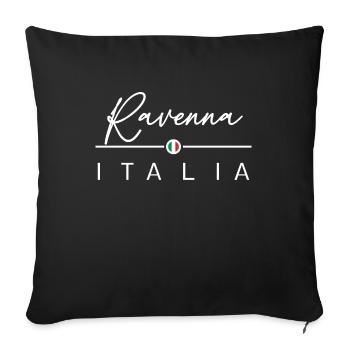 Italia - Ravenna - Italien - Italy - Sofa pillowcase 17,3'' x 17,3'' (45 x 45 cm) - black - Front