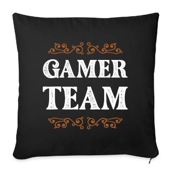 Équipe de joueurs - Housse de coussin décorative 45 x 45 cm - noir - Devant