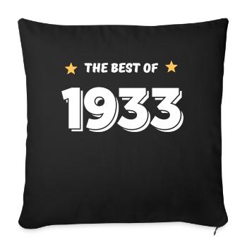 Best of 1933 - Sofa pillowcase 17,3'' x 17,3'' (45 x 45 cm) - black - Front