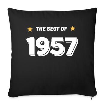 Best of 1957 - Sofa pillowcase 17,3'' x 17,3'' (45 x 45 cm) - black - Front