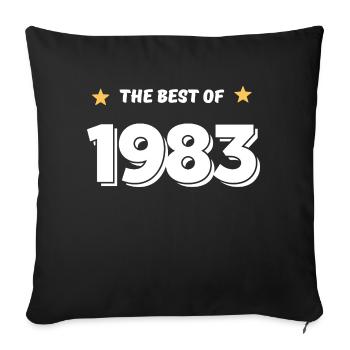 Best of 1983 - Sofa pillowcase 17,3'' x 17,3'' (45 x 45 cm) - black - Front