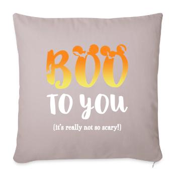 Boo to You Halloween Holiday - Sofa pillowcase 17,3'' x 17,3'' (45 x 45 cm) - light taupe - Front