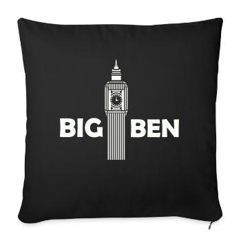 Big Ben - Sofa pillowcase 17,3'' x 17,3'' (45 x 45 cm) - black - Front