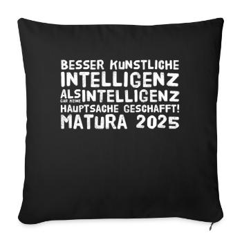 Matura - Sofakissenbezug 45 x 45 cm - Schwarz - Vorne
