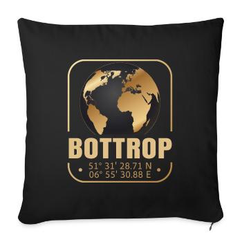 Bottrop - Sofakissenbezug 45 x 45 cm - Schwarz - Vorne