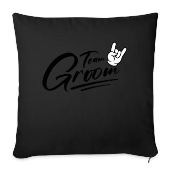 Marié Equipe Marié Bavier - Housse de coussin décorative 45 x 45 cm - noir - Devant