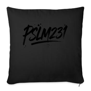 Christian Faith Jesus God Cross - Sofa pillowcase 17,3'' x 17,3'' (45 x 45 cm) - black - Front