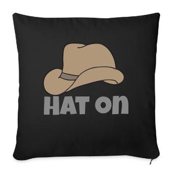 a sur - Housse de coussin décorative 45 x 45 cm - noir - Devant