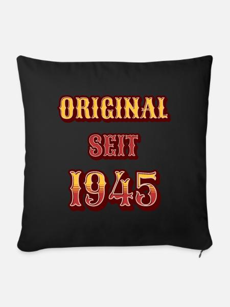 ORIGINAL SEIT 1945 - Sofakissenbezug 45 x 45 cm - Schwarz