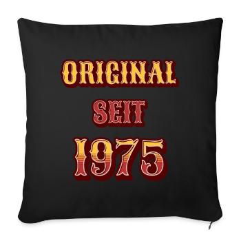 ORIGINAL SINCE 1975 - Sofa pillowcase 17,3'' x 17,3'' (45 x 45 cm) - black - Front