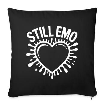 Still emo! Goth Emo Alternative Aesthetic - Sofa pillowcase 17,3'' x 17,3'' (45 x 45 cm) - black - Front