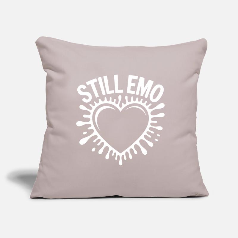 Toujours emo ! Esthétique alternative gothique emo Housse de coussin décorative 45 x 45 cm
