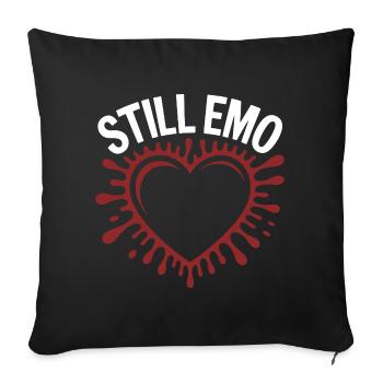 Still emo! Goth Emo Alternative Aesthetic - Sofa pillowcase 17,3'' x 17,3'' (45 x 45 cm) - black - Front