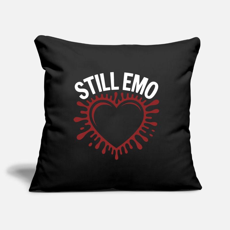 Toujours emo ! Esthétique alternative gothique emo Housse de coussin décorative 45 x 45 cm