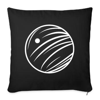 Bowling Sketch - Sofa pillowcase 17,3'' x 17,3'' (45 x 45 cm) - black - Front