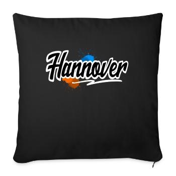 Hanover - Sofa pillowcase 17,3'' x 17,3'' (45 x 45 cm) - black - Front
