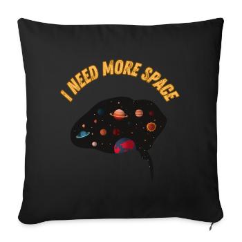 Esquisse Spatiale Cosmos pour Enfants - Housse de coussin décorative 45 x 45 cm - noir - Devant