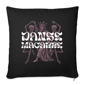   Regal Skeleton King T-Shirt Design - Sofa pillowcase 17,3'' x 17,3'' (45 x 45 cm) - black - Front