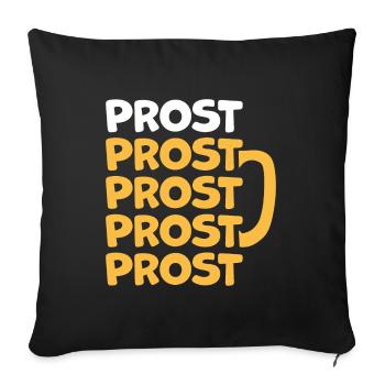 Prost - Housse de coussin décorative 45 x 45 cm - noir - Devant
