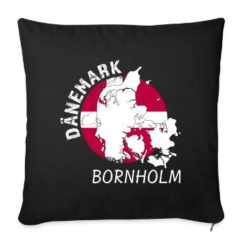 Bornholm - Housse de coussin décorative 45 x 45 cm - noir - Devant