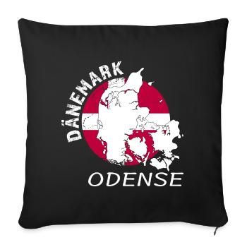 Odense - Sofa pillowcase 17,3'' x 17,3'' (45 x 45 cm) - black - Front