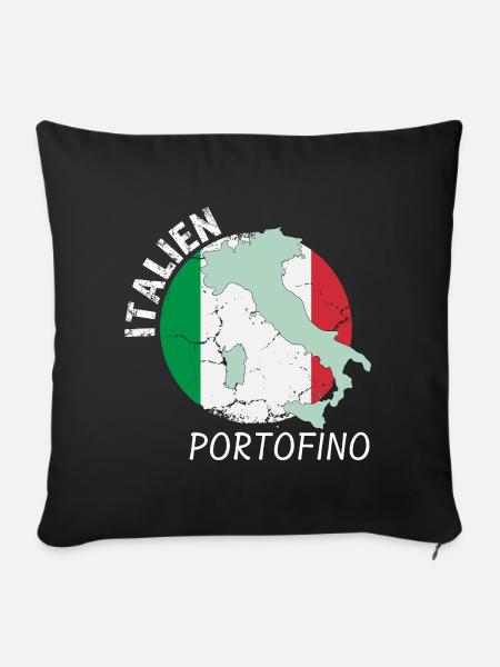 Portofino - Housse de coussin décorative 45 x 45 cm - noir