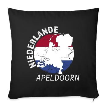 Apeldoorn - Housse de coussin décorative 45 x 45 cm - noir - Devant