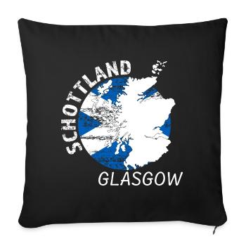 Glasgow - Sofa pillowcase 17,3'' x 17,3'' (45 x 45 cm) - black - Front