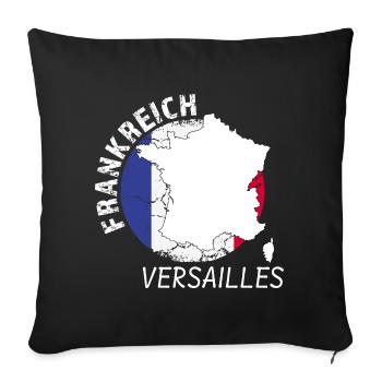 Versailles - Housse de coussin décorative 45 x 45 cm - noir - Devant