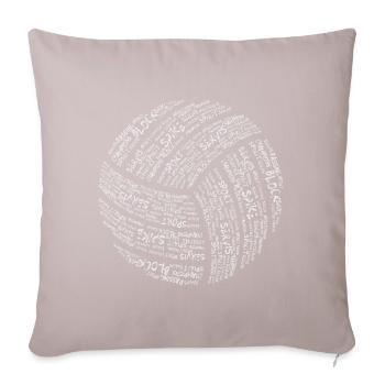 Volleyball - Sofa pillowcase 17,3'' x 17,3'' (45 x 45 cm) - light taupe - Front