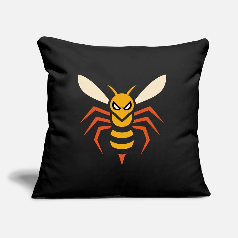 Angry Hornet – angular insect graphic Sofa pillowcase 17,3'' x 17,3'' (45 x 45 cm)