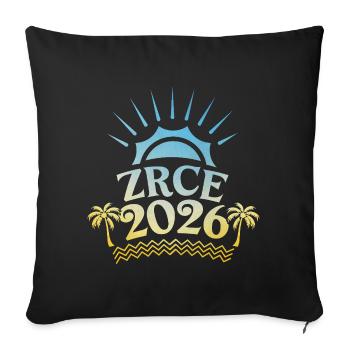 Zrce Party 2026 Bunt - Sofakissenbezug 45 x 45 cm - Schwarz - Vorne