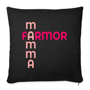 Baby Mom Grandma - Sofa pillowcase 17,3'' x 17,3'' (45 x 45 cm) - black - Front