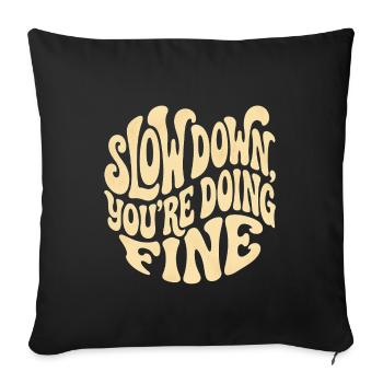 Relax - Sofa pillowcase 17,3'' x 17,3'' (45 x 45 cm) - black - Front