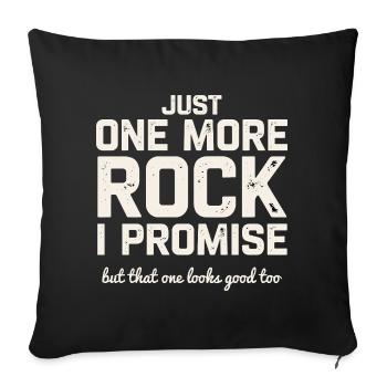 Geology Stone Search Gift for Naturalist - Sofa pillowcase 17,3'' x 17,3'' (45 x 45 cm) - black - Front