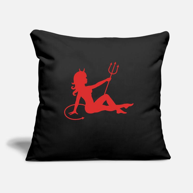 Erotisch Teufel Mädchen Sofakissenbezug 45 x 45 cm