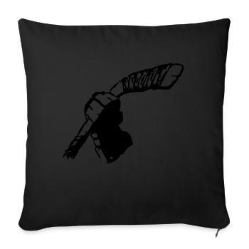 Icehockey club - Sofa pillowcase 17,3'' x 17,3'' (45 x 45 cm) - black - Front