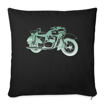 MZ ES 250 Doppelport - Sofakissenbezug 45 x 45 cm - Schwarz - Vorne