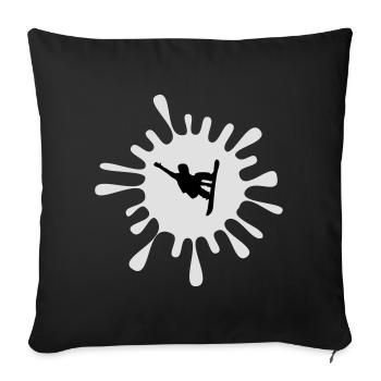 Planchistes - Housse de coussin décorative 45 x 45 cm - noir - Devant